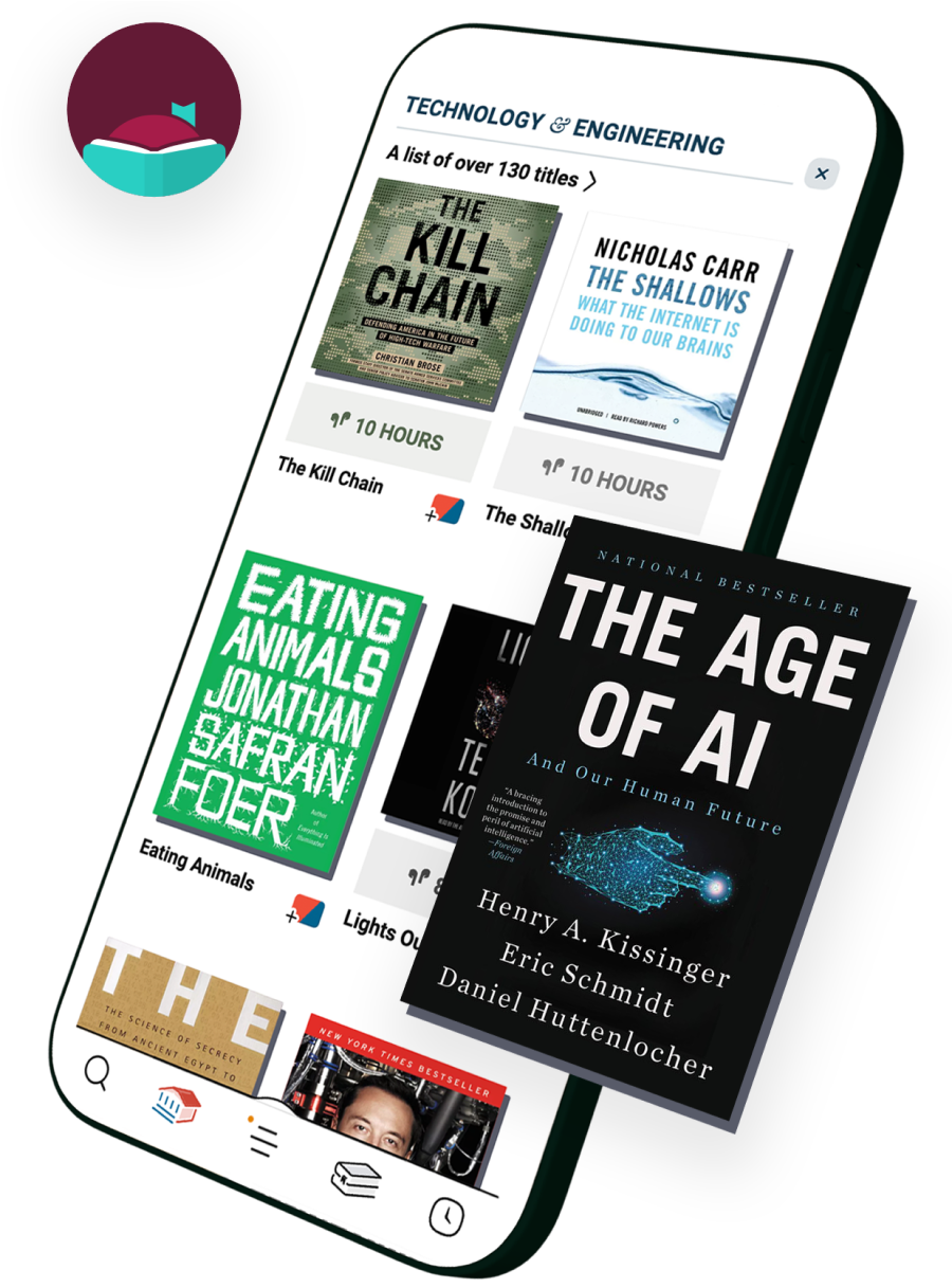 Screen with academic focused coursework ebooks and audiobooks